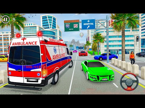 Ambulance Driving Simulator#2 - Doctor Robot Games - android gameplay