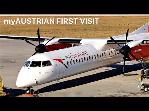 myAUSTRIAN DASH 8 Q400 (OE-LGK) AT INNSBRUCK