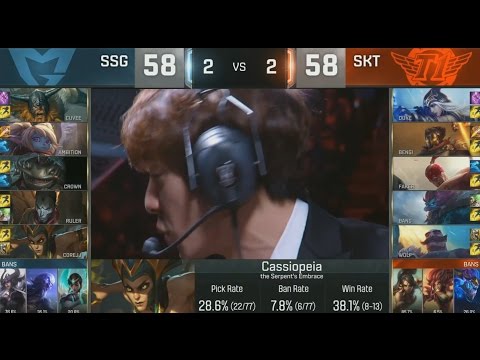 SSG (Crown Cassiopeia) VS SKT (Faker Viktor) Game 5 Highlights - S6 World Championship Final