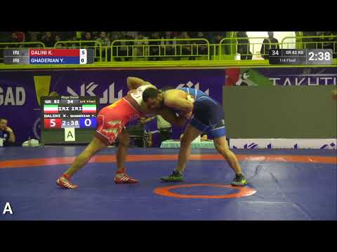 1/4 GR - 82 kg: K. DALINI (IRI) v. Y. GHADERIAN (IRI)