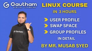Download the video "Linux Full Course Part #2 | Linux Tutorials | Swap Space Management | User and Group Profiles"