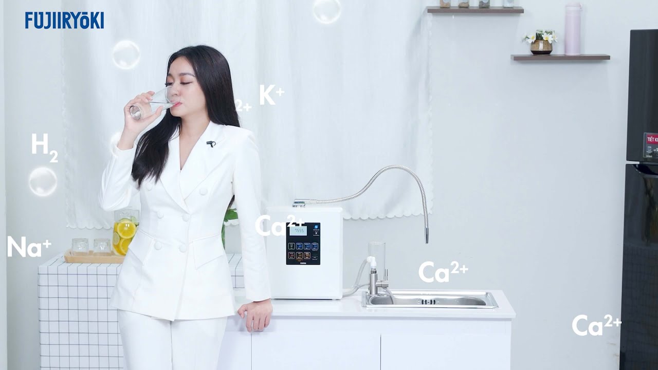Review máy lọc nước ion kiềm Fujiiryoki HWP-77 Nhật Bản, siêu hydro, 10 tấm điện cực