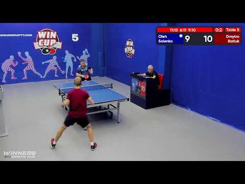 08:30 Саенко Олег 0-3 Батюк Дмитрий  стол 5  ЮГ-2  13.07.22
