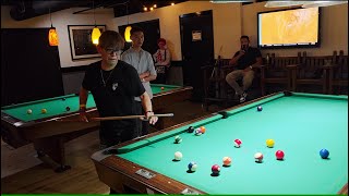 Naoki Yoshida (Yoshi-P) Playing Billiards at Square Enix Community Night in Seattle