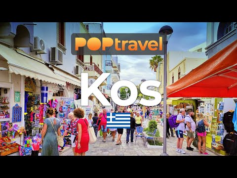 KOS, Greece 🇬🇷 - City Center to Kosus Beach - 4K 60fps