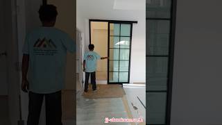 ชุดประตูบานเลื่อนรางบน และบานเลื่อนสลับรางล่าง