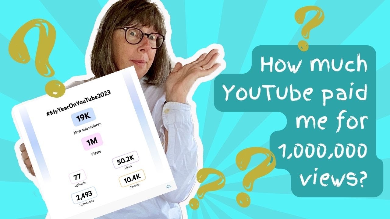 How much did YouTube pay me for 1 million views?