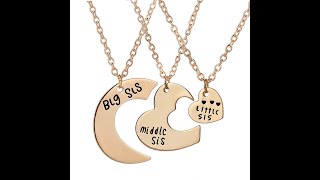 Friendship necklaces for 2, best sister friendship necklaces for 3