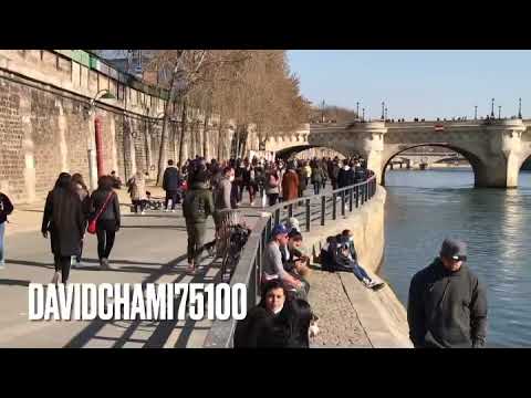 Un dimanche ensoleillé sur les quais de Seine à Paris