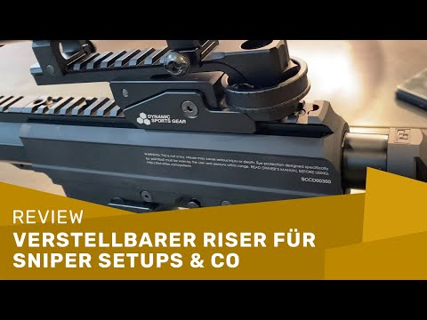 DSG Adjustable ASR Weaverrail (review) Sniper / Red Dot Riser für Paintball und Airsoft