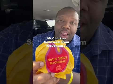 Rating the NEW Hot n Spicy McChicken Sandwich from McDonalds! #shorts