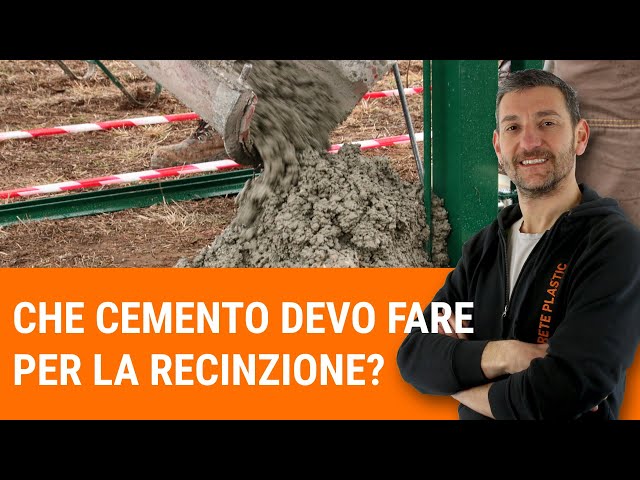 Che cemento devo fare per posare la recinzione?