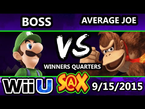 S@X 115 - Boss (Luigi) Vs. Average Joe (DK) SSB4 Winners Quarters - Smash Wii U - Smash 4