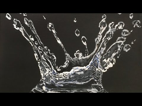 ABT2 CRe8 Live: FREE learn to paint a water splash in Acrylic