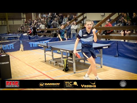 National championship table tennis 2020 Belgium - Michiel Nijst / Bear