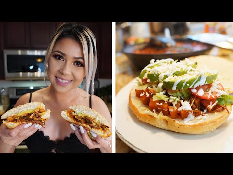 CHILE COLORADO SHREDDED BEEF AND POTATO TORTAS