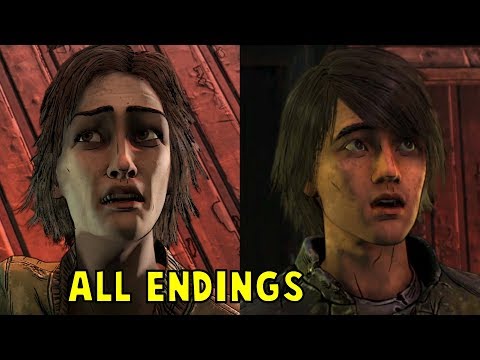Clem Asks Aj to Shoot Lilly vs Surrender ALL ENDINGS - The Walking Dead The Final Season Episode 3