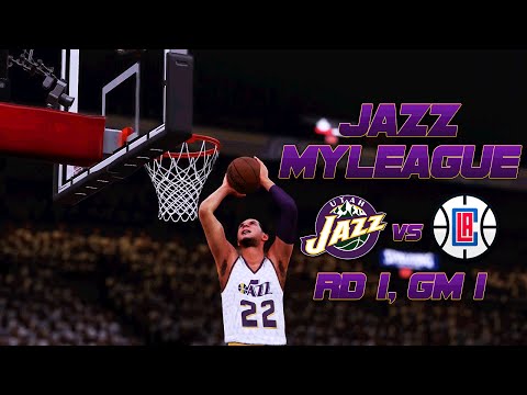 NBA 2k16: Jazz MyLeague vs Clippers [S5, Ep. 37] - Round 1, Game 1
