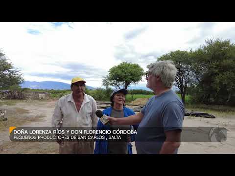 Doña Lorenza Ríos y Don Florencio Córdoba, pequeños productores de San Carlos, Salta