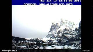 preview picture of video 'Jungfrau Region Grindelwald webcam time lapse 2010-2011'