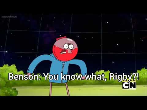 Regular Show clip - Rigby Bad Boy, but With english captions