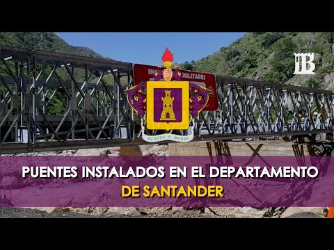 Puentes instalados en el Departamento de Santander.