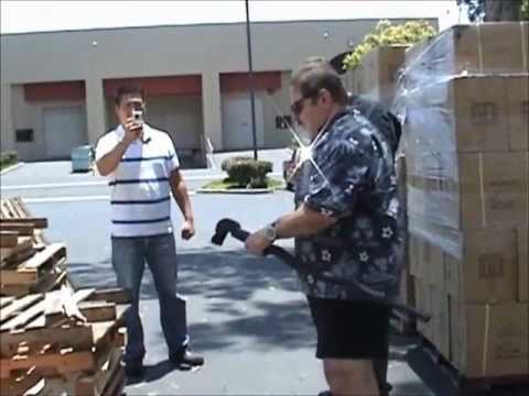 Testing the Dragon Walking Stick