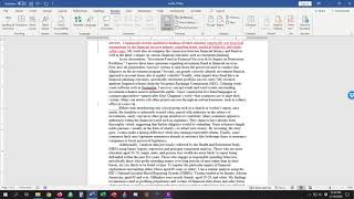 Redlining a Document in Microsoft Word