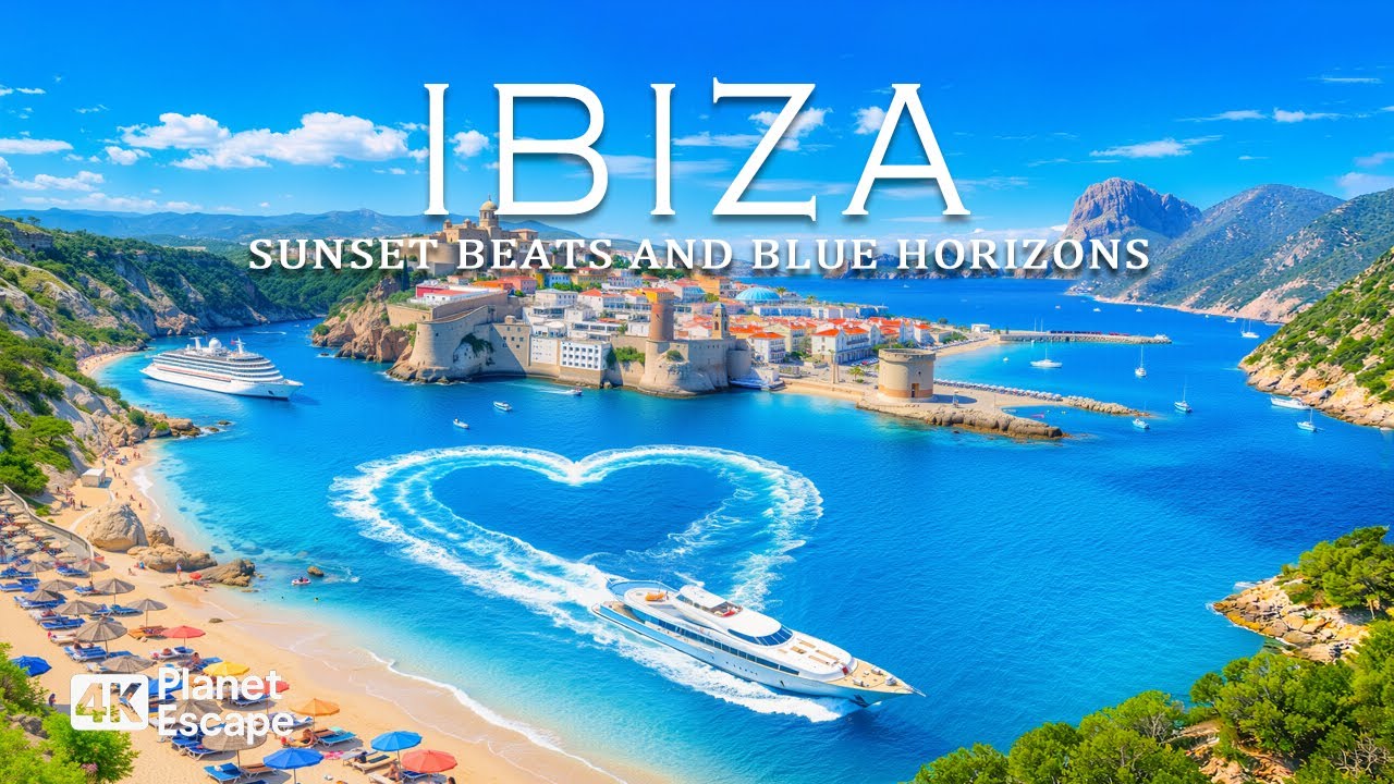 Ibiza Drone 4K Footage – Iconic Mediterranean Beaches & Sunset Island Vibes with Deep House Chill