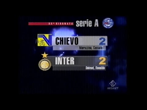 2001-02 (32^ - 21-04-2002) Chievo-INTER 2-2 [Marazzina,Dalmat,Ronaldo,F.Cossato] Controcampo Italia1