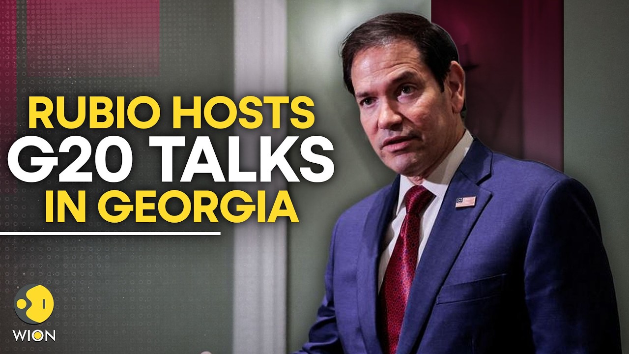 G20 Meeting LIVE: Marco Rubio Hosts a G20 Foreign Ministers' Meeting in Atlanta, Georgia | WION Live