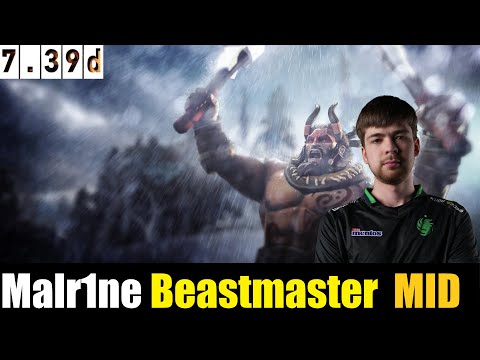 🤯 Malr1ne [Beastmaster] MID 7.39D - DOTA 2 HIGHEST MMR MATCH#dota2gameplay #dota2