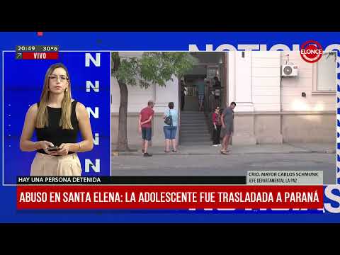 Abuso en Santa Elena: La adolescente fue trasladada a Paraná