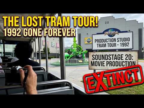Thumbnail for Universal Studios Florida Production Studio Tram Tour 1992 Extinct by Trams