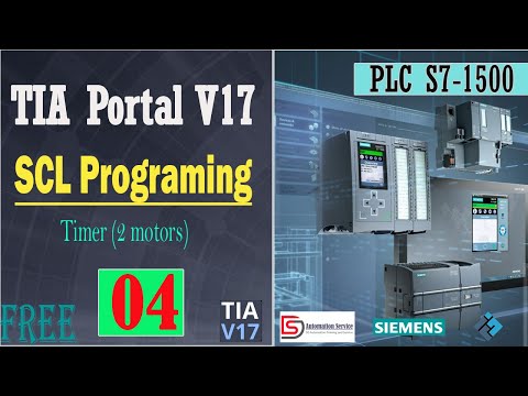 Lesson 4 SCL programing in TIA Portal V17 using PLC S7-1500 | Timer | Siemens PLC | HMI