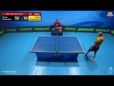 17:30 Denys Shcherbak 3 - 1 Artem Maksymenko West 3 WIN CUP 06.12.2022 | TABLE TENNIS WINCUP