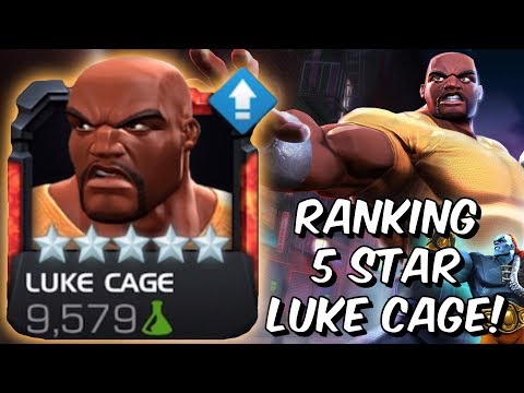 5 Star Luke Cage Rank Up & Act 6 Gameplay /w Champion Synergy! - Marvel Contest of Champions