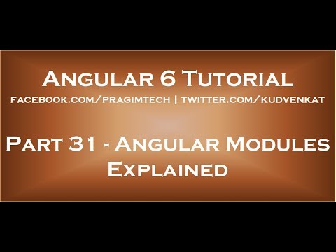 Angular modules explained
