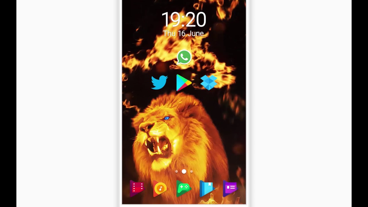 Fire Lion Live Wallpaper