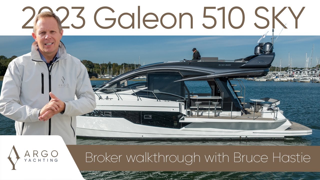 Galeon 510 Skydeck | New Yacht Tour | Sporty Flybridge with Hardtop
