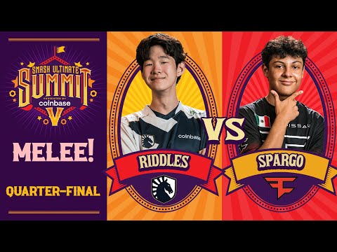 Riddles vs Sparg0 - MELEE Quarter-Final - Smash Ultimate Summit 5 - Cpt Falcon vs Marth