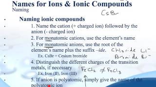 2-11 Naming Ionic Compounds