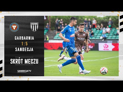 Garbarnia Kraków - Sandecja Nowy Sącz 1:5, skrót meczu (sparing) | 20.07.2024