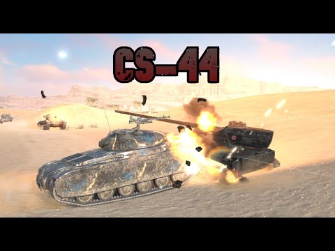 World of Tanks Blitz Gameplay: CS-44 3,000 Damage 4 Kills Ace Tanker