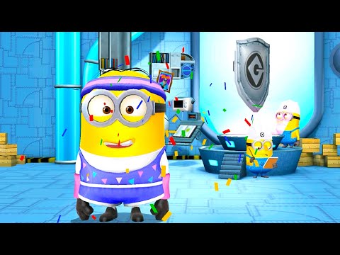 Despicable me minion rush old version Level 733 : Run with Shield 3 minutes
