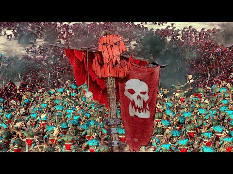 Battle of Deff Gorge - SKAVEN ⚔️ GREENSKINS - Total War WARHAMMER 2