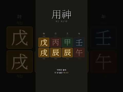 사주에 가장 필요한 한 글자, 용신
