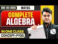 CDS Maths Complete Algebra In One Class Maths For CDS 2 2025 CDS II Vikrant 2025