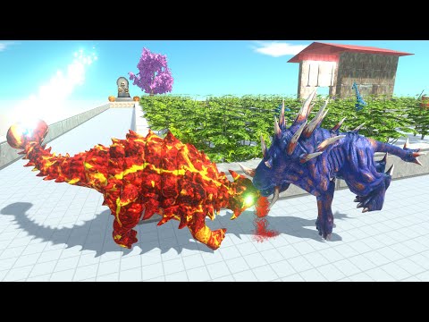 Lava Ankylosaurus Death Run #1 - Animal Revolt Battle Simulator