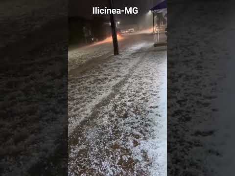 Chuva de Granizo em Ilicínea-MG #weather #granizo #hailstorm #rain